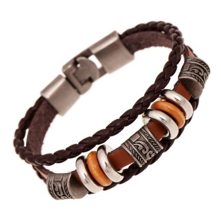 Soul Collision Bracelet - Beaded Leather Multi-layer Design