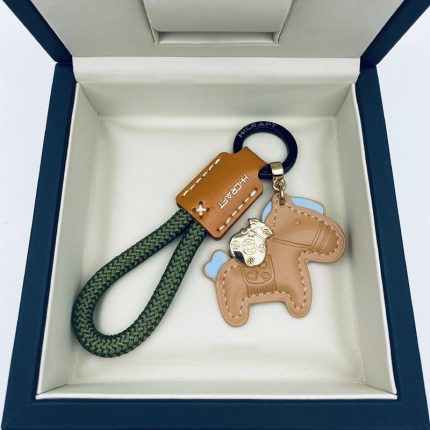 Horse Wallet Keychain - Handmade Leather Car Key Accessory