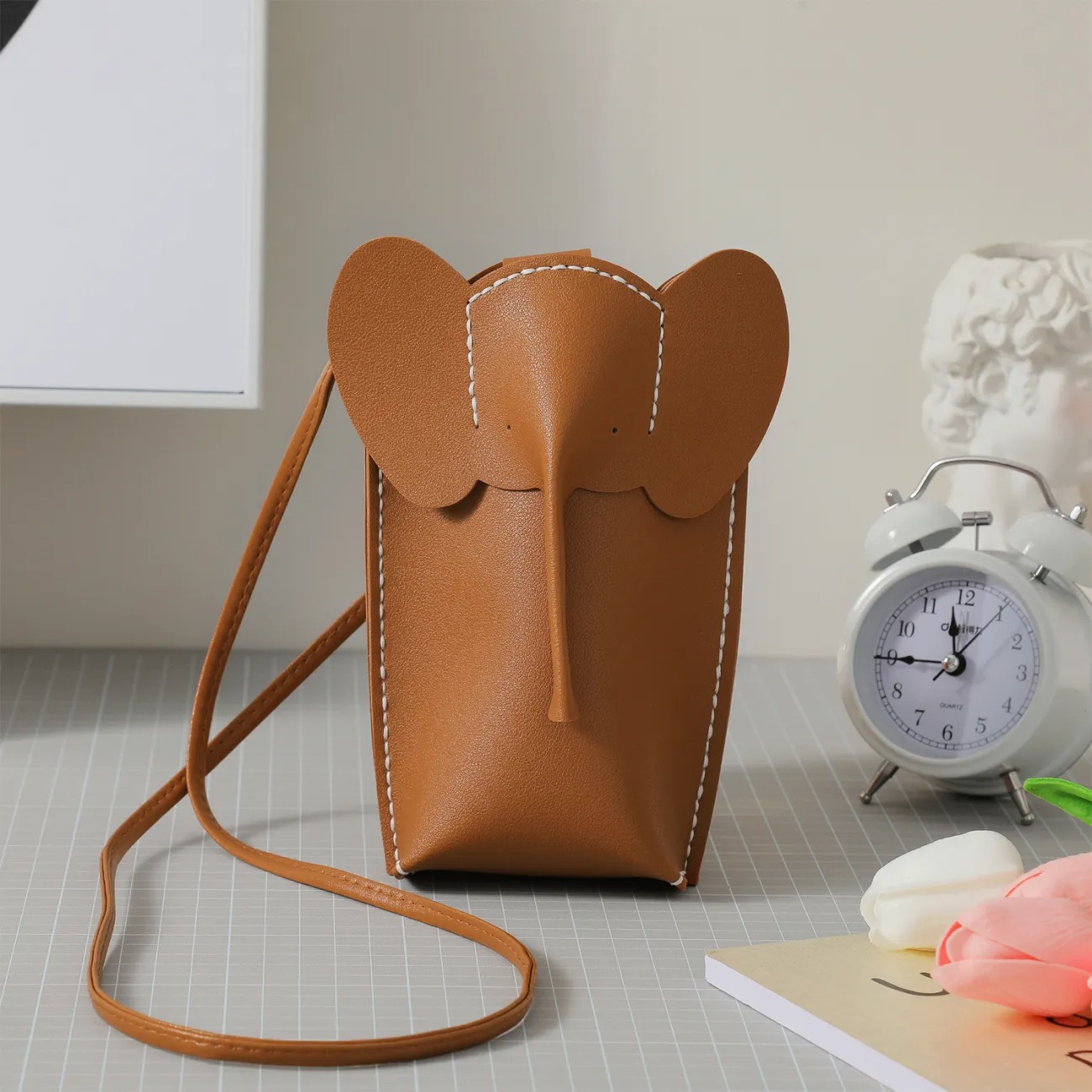 imgi_52_580fa45c60c5a112c702e0ac9e015ad3 DIY Elephant Phone Bag - Handwoven Crossbody Bag Material Kit - Image 1